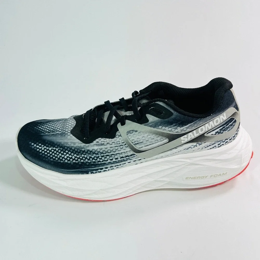 Salomon Aero Glide Black White‎ Grey Women Running Shoes Size 8.5 Road Running